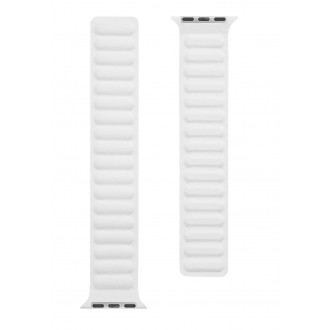 Tactical 732 Loop Kožený Řemínek pro iWatch 1/2/3/4/5/6/SE 38/40mm White