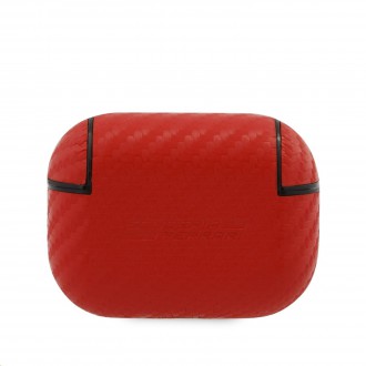 FESAPCARE Ferrari Carbon PC/PU Pouzdro pro Airpods Pro Red