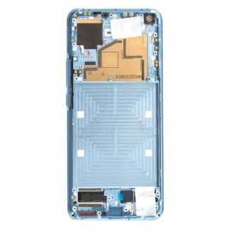 LCD Display + Dotyková Deska + Přední Kryt pro Xiaomi Mi 11 Blue (Service Pack)