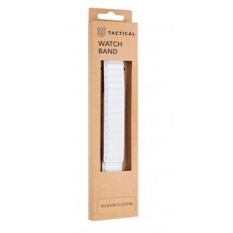 Tactical 732 Loop Kožený Řemínek pro iWatch 1/2/3/4/5/6/SE 38/40mm White