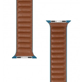 Tactical 741 Loop Kožený Řemínek pro iWatch 1/2/3/4/5/6/SE 42/44mm Sea Blue