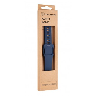 Tactical 790 Silikonový Řemínek s Přezkou pro Apple iWatch 1/2/3/4/5/6/SE 38/40mm Night Blue