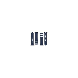 Tactical 790 Silikonový Řemínek s Přezkou pro Apple iWatch 1/2/3/4/5/6/SE 38/40mm Night Blue
