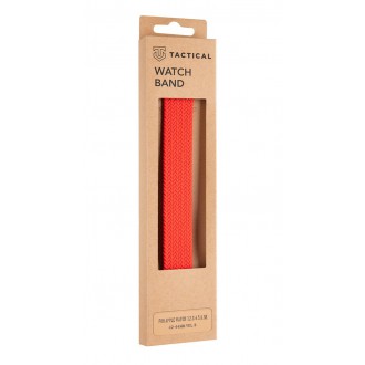 Tactical 783 Pletený Převlékací Řemínek pro iWatch 1/2/3/4/5/6/SE 42/44mm vel. S Red
