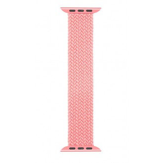 Tactical 782 Pletený Převlékací Řemínek pro iWatch 1/2/3/4/5/6/SE 42/44mm vel. S Pink