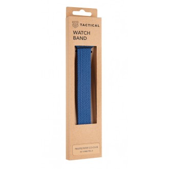 Tactical 780 Pletený Převlékací Řemínek pro iWatch 1/2/3/4/5/6/SE 42/44mm vel. S Blue