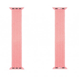 Tactical 757 Pletený Převlékací Řemínek pro iWatch 1/2/3/4/5/6/SE 38/40mm vel. M Pink