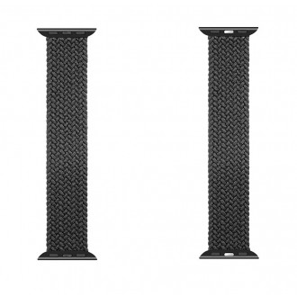 Tactical 749 Pletený Převlékací Řemínek pro iWatch 1/2/3/4/5/6/SE 38/40mm vel. L Black