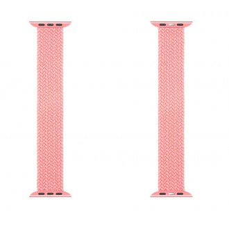 Tactical 772 Pletený Převlékací Řemínek pro iWatch 1/2/3/4/5/6/SE 42/44mm vel. L Pink