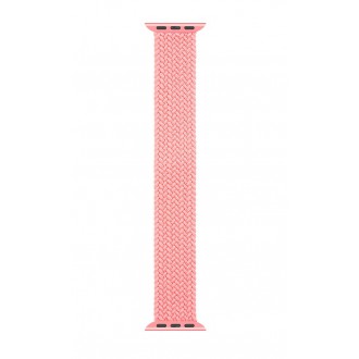 Tactical 767 Pletený Převlékací Řemínek pro iWatch 1/2/3/4/5/6/SE 38/40mm vel. XL Pink
