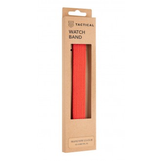 Tactical 788 Pletený Převlékací Řemínek pro iWatch 1/2/3/4/5/6/SE 42/44mm vel. XL Red