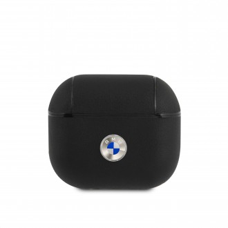 BMA3SSLBK BMW Signature Kožené Pouzdro pro AirPods 3 Black