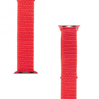 Tactical 534 Látkový Řemínek pro iWatch 1, 2, 3, 4, 5 38-40mm Red