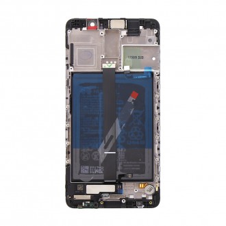 Huawei  Mate 9 LCD Display + Dotyková Deska + Přední Kryt Black (Service Pack)