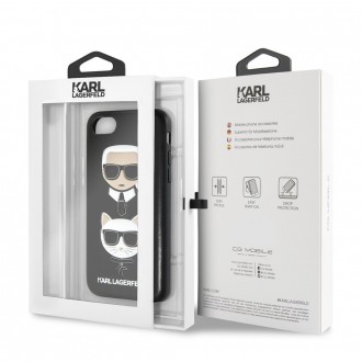 Karl Lagerfeld Karl and Choupette Hard Case Black pro iPhone 7/8 Plus (KLHCI8LKICKC)