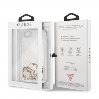 Guess New Glitter Hearts Kryt pro iPhone 8/SE2020 Gold (GUHCI8GLHFLGO)