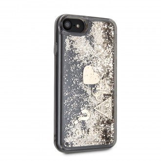 Guess New Glitter Hearts Kryt pro iPhone 8/SE2020 Gold (GUHCI8GLHFLGO)
