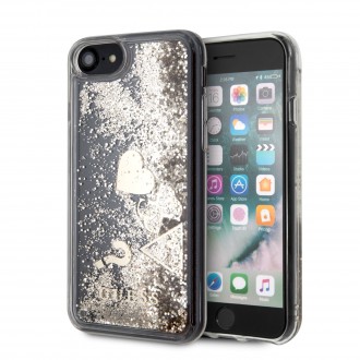 Guess New Glitter Hearts Kryt pro iPhone 8/SE2020 Gold (GUHCI8GLHFLGO)