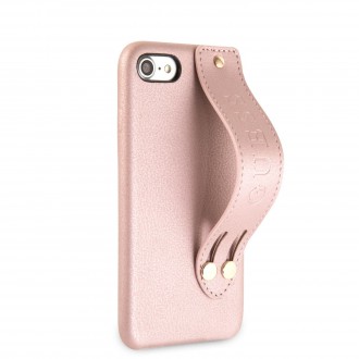 Guess Saffiano Strap Pouzdro pro iPhone 7/8/SE2020 Rose (GUHCI8SBSRO)