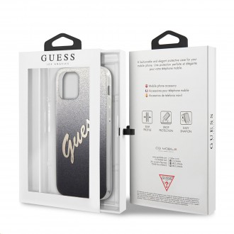 Guess PC/TPU Vintage Zadní Kryt pro iPhone 12 mini 5.4 Gradient Black (GUHCP12SPCUGLSBK)