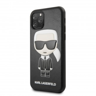 Karl Lagerfeld Embossed Kryt pro iPhone 11 Black (KLHCN61IKPUBK)