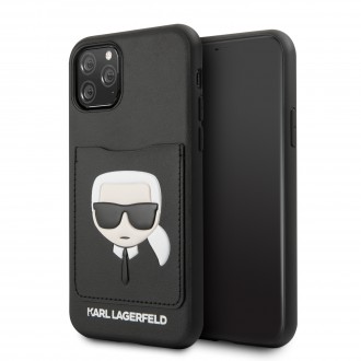 Karl Lagerfeld CardSlot Kryt pro iPhone 11 Black (KLHCN61CSKCBK)
