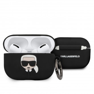 Karl Lagerfeld Silikonové Pouzdro pro Airpod Pro Black (KLACAPSILGLBK)