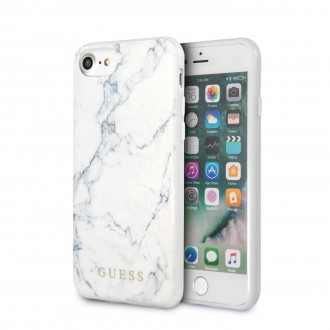 Guess Marble Kryt pro iPhone 8/SE2020 White (GUHCI8PCUMAWH)