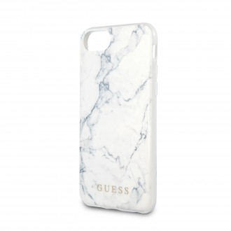 Guess Marble Kryt pro iPhone 8/SE2020 White (GUHCI8PCUMAWH)