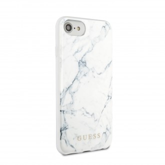 Guess Marble Kryt pro iPhone 8/SE2020 White (GUHCI8PCUMAWH)