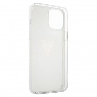 Guess PC/TPU Denim Triangle Zadní Kryt pro iPhone 12 Mini Light Blue (GUHCP12SPCUJULLB)