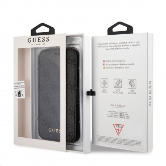 Guess 4G Book Pouzdro pro iPhone 12/12 Pro Grey (GUFLBKSP12M4GG)