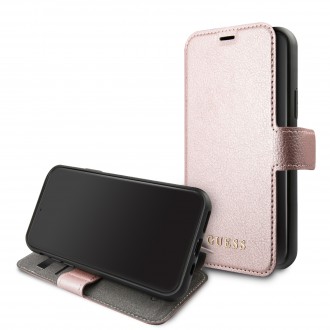 Guess Iridescent Book Pouzdro pro iPhone 12/12 Pro Pink (GUFLBKSP12MIGLRG)