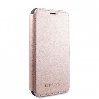 Guess Iridescent Book Pouzdro pro iPhone 12/12 Pro Pink (GUFLBKSP12MIGLRG)