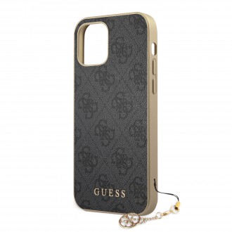 Guess 4G Charms Zadní Kryt pro iPhone 12/12 Pro Grey (GUHCP12MGF4GGR)