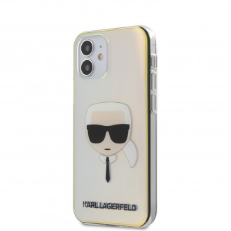 Karl Lagerfeld PC/TPU Head Kryt pro iPhone 12 Mini Iridescent (KLHCP12SPCKHML)
