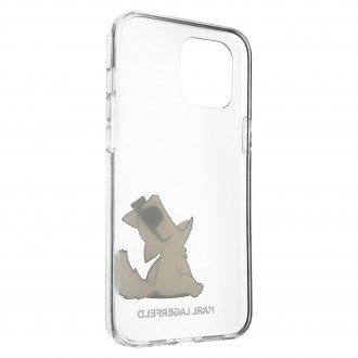 Karl Lagerfeld PC/TPU Choupette Eat Kryt pro iPhone 12 Pro Max Transparent (KLHCP12LCFNRC)