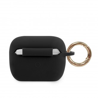 Guess Triangle Silikonové Pouzdro pro Airpods Pro Black (GUACAPLSTLBK)