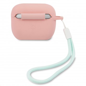 Guess Vintage Silikonové Pouzdro pro Airpods Pro Pink (GUACAPLSVSPG)