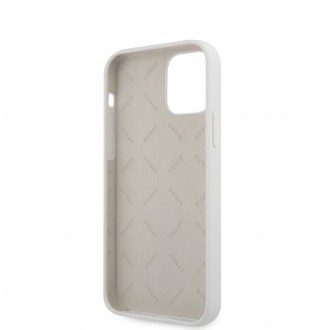 Guess Silicone Vintage Zadní Kryt pro iPhone 12 mini 5.4 Cream (GUHCP12SLSVSCR)