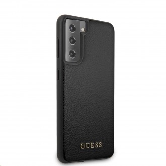 Guess Iridescent Zadní Kryt pro Samsung Galaxy S21+ Black (GUHCS21MIGLBK)