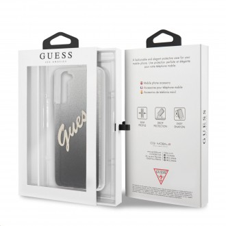 Guess PC/TPU Vintage Zadní Kryt pro Samsung Galaxy S21+ Gradient Black (GUHCS21MPCUGLSBK)