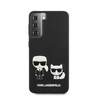 Karl Lagerfeld PU Karl &Choupette Kryt pro Samsung Galaxy S21 Black (KLHCS21SPCUSKCBK)