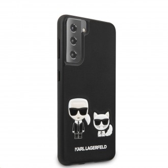 Karl Lagerfeld PU Karl &Choupette Kryt pro Samsung Galaxy S21 Black (KLHCS21SPCUSKCBK)