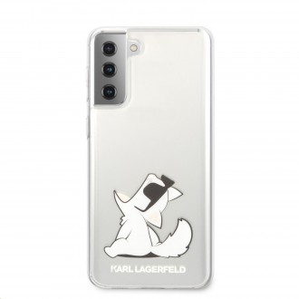 Karl Lagerfeld PC/TPU Choupette Eats Kryt pro Samsung Galaxy S21+ Transparent (KLHCS21MCFNRC)