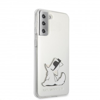 Karl Lagerfeld PC/TPU Choupette Eats Kryt pro Samsung Galaxy S21+ Transparent (KLHCS21MCFNRC)