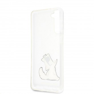 Karl Lagerfeld PC/TPU Choupette Eats Kryt pro Samsung Galaxy S21+ Transparent (KLHCS21MCFNRC)