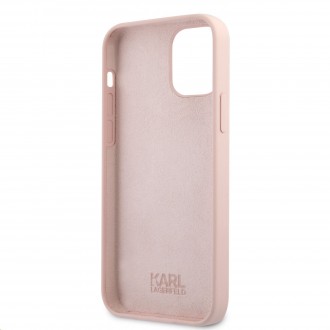 Karl Lagerfeld Choupette Head Silikonový Kryt pro iPhone 12/12 Pro 6.1 Light Pink (KLHCP12MSLCHLP)