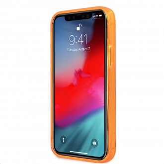 Karl Lagerfeld TPU Choupette Head Kryt pro iPhone 12/12 Pro 6.1 Fluo Orange (KLHCP12MCHTRO)