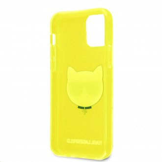 Karl Lagerfeld TPU Choupette Head Kryt pro iPhone 12 Pro Max 6.7 Fluo Yellow (KLHCP12LCHTRY)